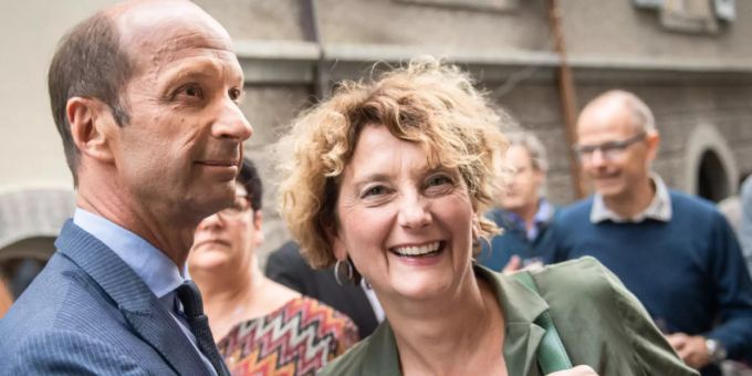 Die beiden bisherigen Amtsinhaber treten auch an: Beat Rieder und Marianne Maret. (Archivbild) wallis erste