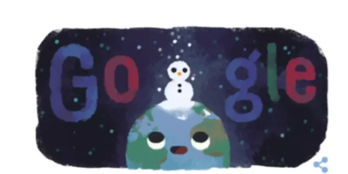 Google Doodle - Der Winter hat offiziell begonnen