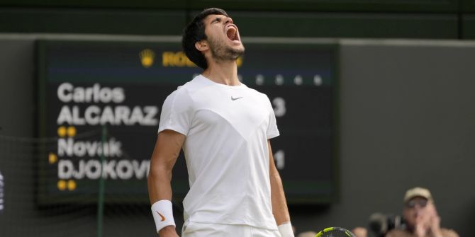 Carlos Alcaraz Wimbledon Djokovic