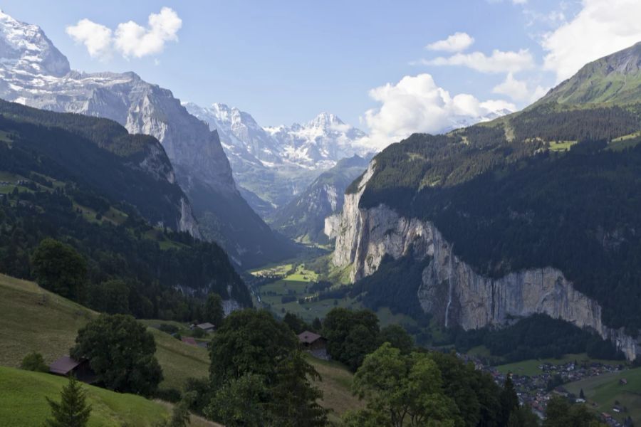 Das Lauterbrunnental im Bernern Oberland.