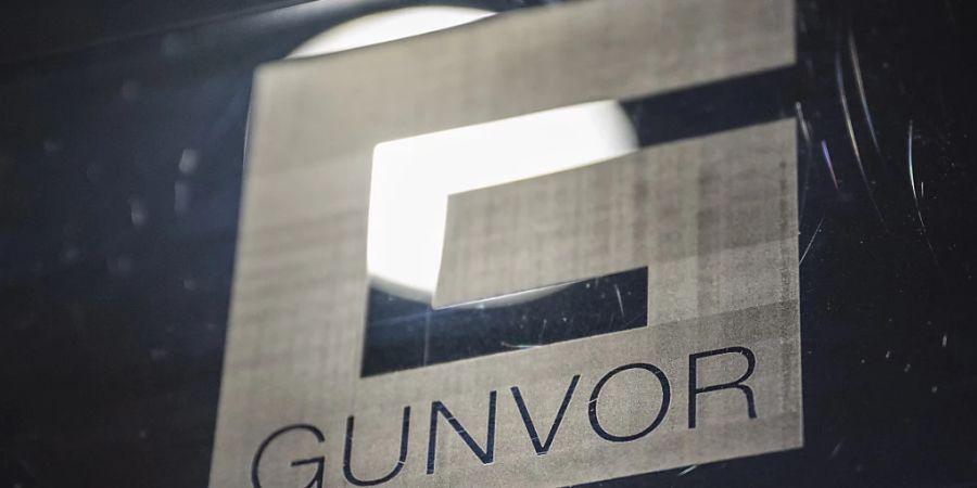 Das Logo des Rohstoffkonzerns Gunvor an einem Gebäude in Genf. (Archivbid)