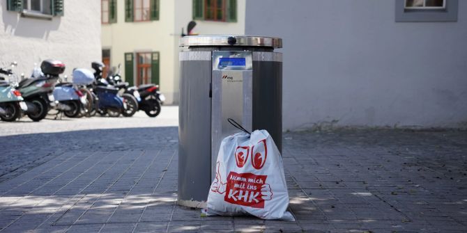 Unterflur-Presscontainer mit Abfallsack