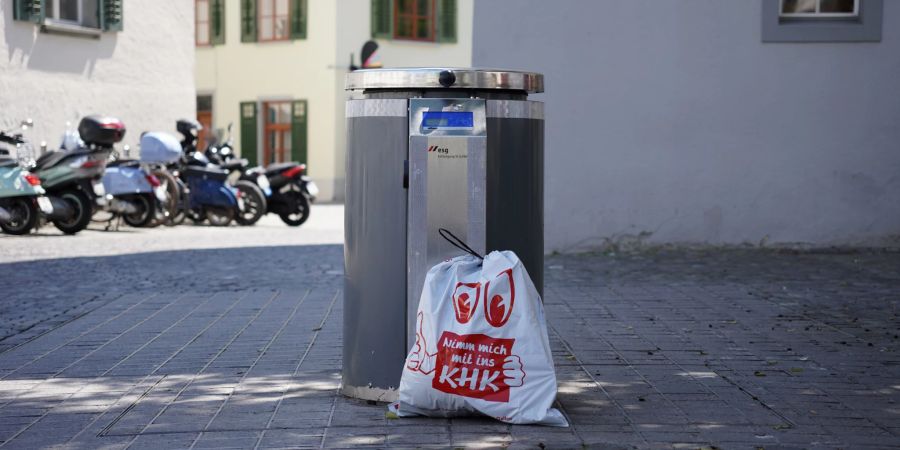 Unterflur-Presscontainer mit Abfallsack