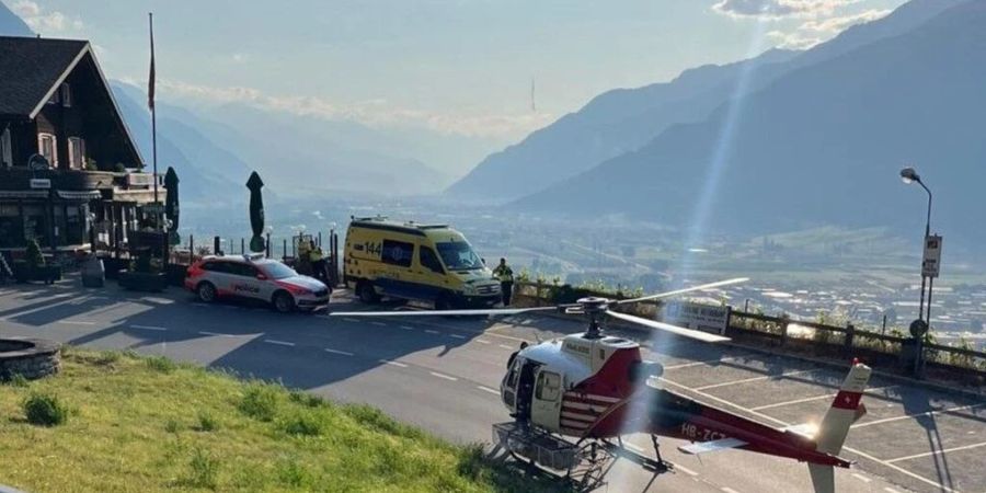 Einer der beiden mutmasslichen Täter verletzte sich auf der Flucht und musste mit einem Rettungshelikopter geborgen werden.