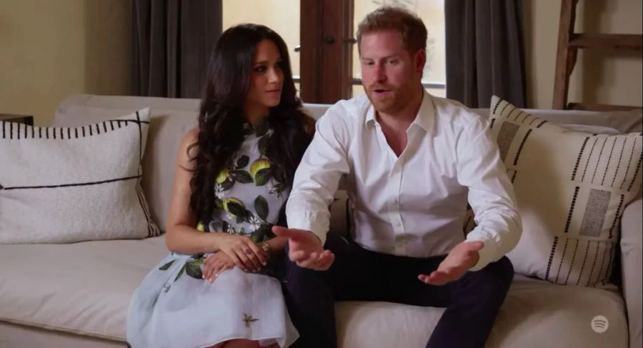 Meghan Markle und Prinz Harry im Februar 2021.