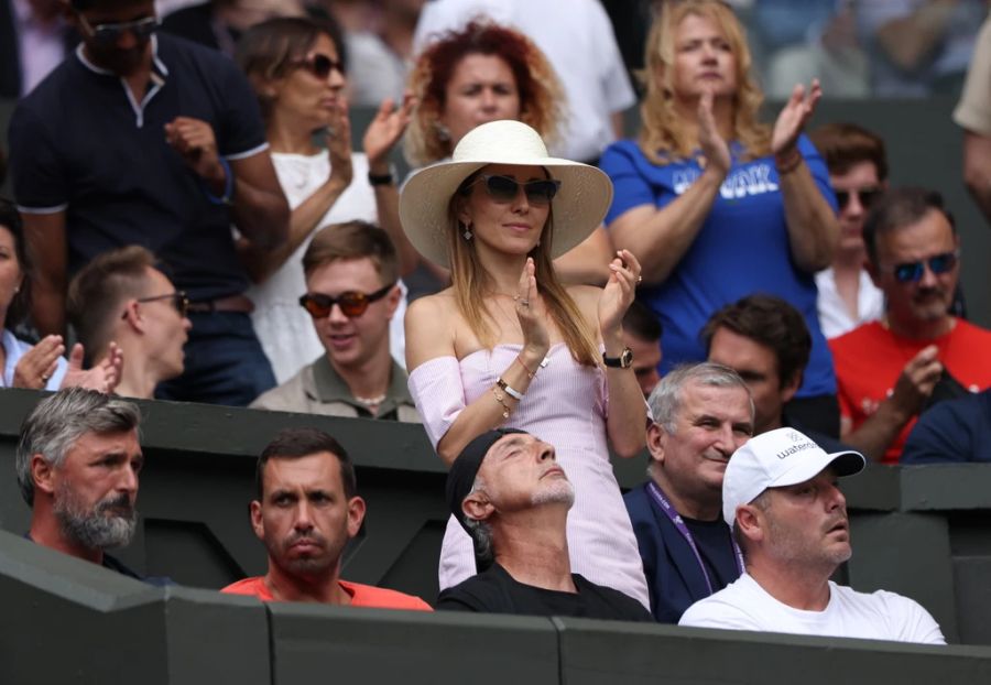 Jelena Djokovic kann bisher auch in Wimbledon regelmässig für Novak applaudieren.