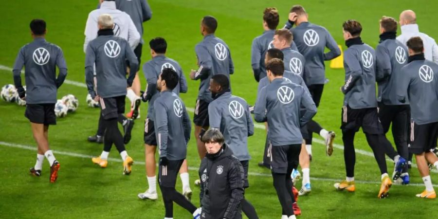 Alle Coronatests des DFB-Teams vor dem Ukraine-Spiel fielen negativ aus. Foto: Robert Michael/dpa-Zentralbild/dpa