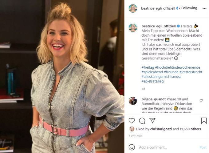 Auch Corona kann Beatrice Egli nicht die gute Laune verderben. Beatrice Egli