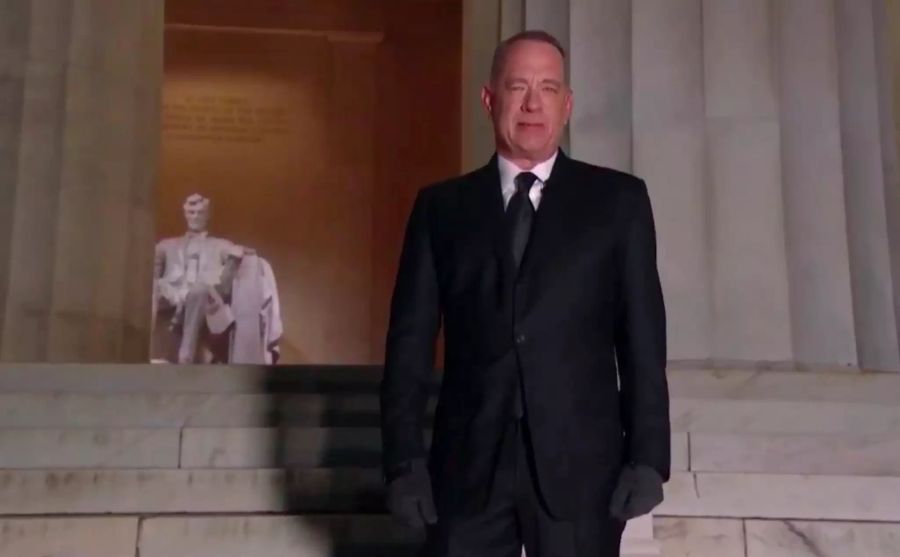 Auf dem Videostandbild spricht Schauspieler Tom Hanks während der Veranstaltung «Celebrating America» zur Amtseinführung von US-Präsident Biden.