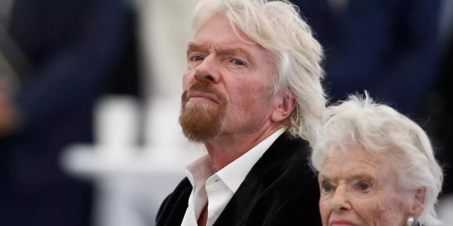 Sie standen sich sehr nahe: Richard Branson und seine Mutter Eve. Foto: Peter Nicholls/PA Wire/dpa