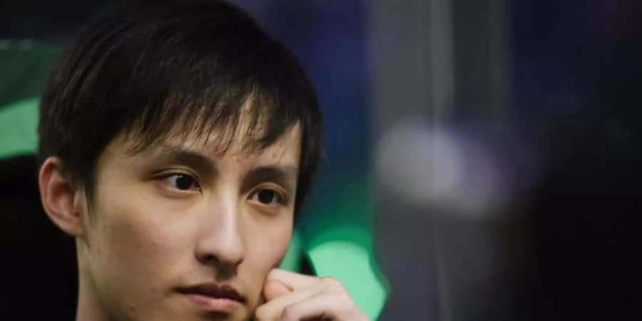 PSG.LGDs Safelaner Wang «Ame» Chunyu während «The International 2018». Foto: Valve/dpa