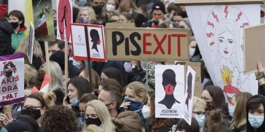 Polen Protest Pis Abtreibung