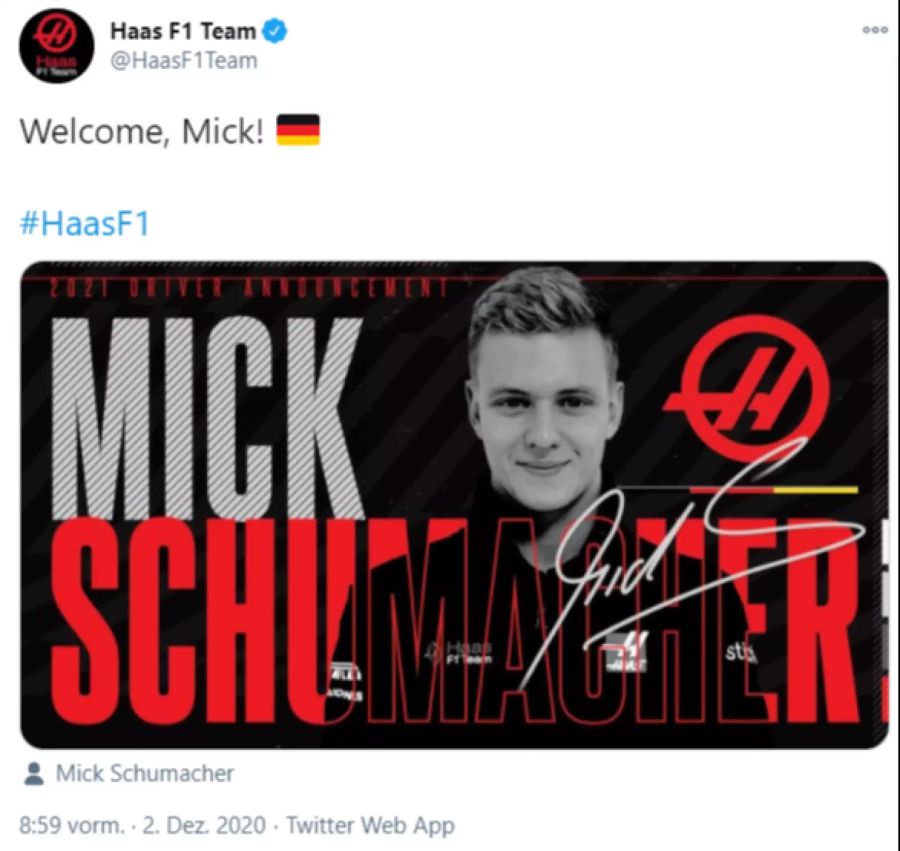 Mick Schumacher Formel 1