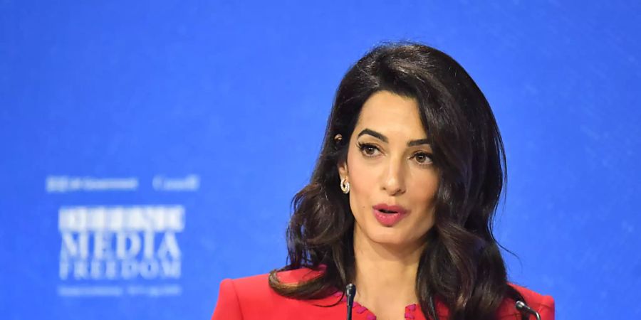 ARCHIV - Amal Clooney, Menschenrechtsanwältin aus dem Libanon und Ehefrau des US-amerikanischen Schauspielers George Clooney. Foto: Dominic Lipinski/PA Wire/dpa