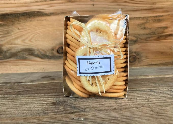 Auch die «Jägerlis» sind ein «Versuecherli» Wert. Jägerbäckerei