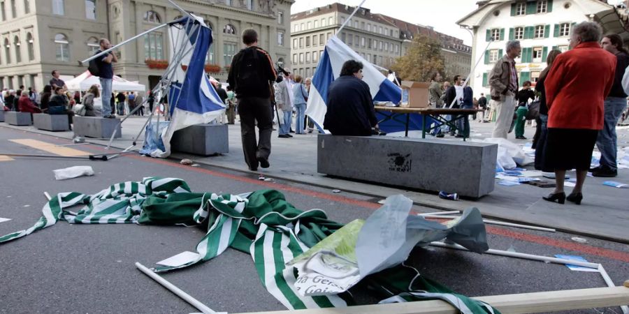 Bundesplatz Demo Schweizerische Volkspartei