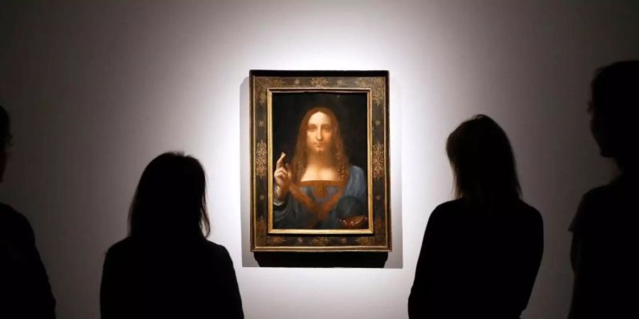 Das Gemälde «Salvator Mundi» im Auktionshaus Christie's (2017). Foto: Kirsty Wigglesworth/AP