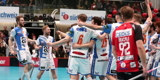 In der Serie zwischen GC und Alligator Malans kommt es zur «Belle». Belle Unihockey