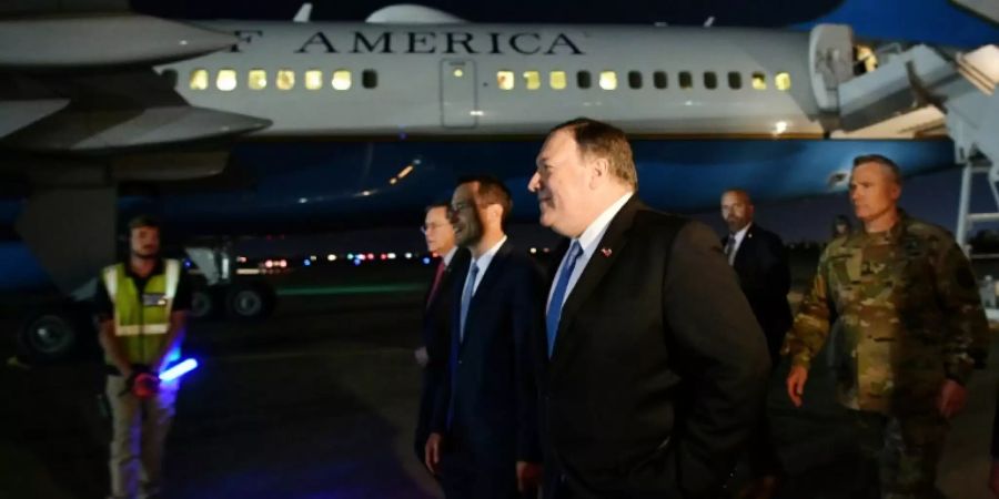 US-Aussenminister Pompeo bei der Ankunft in Bagdad