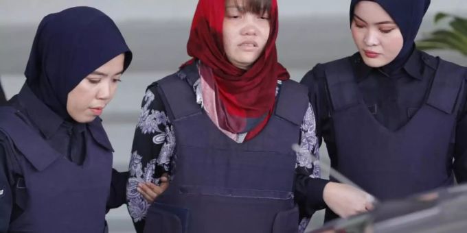Der Vietnamesin Doan Thi Huong (M) wurde freigelassen. Sie wurde wegen Mord am Halbbruder von Kim Jong-Il angeklagt. Kim Jong-Il