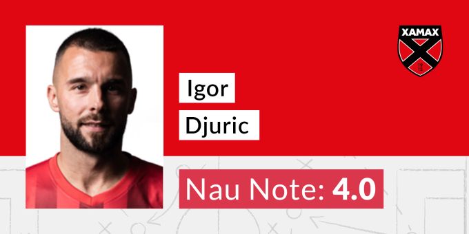 Die Nau-Note für Igor Djuric von Xamax Djuric Igor von Xamax