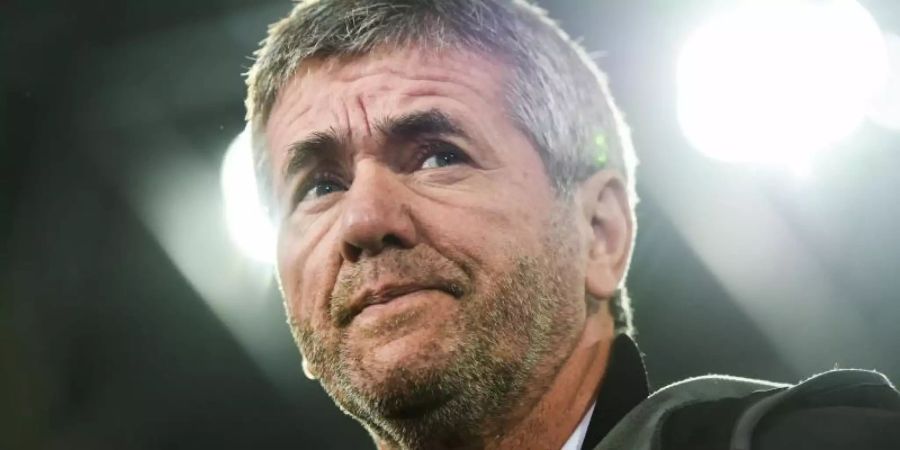 Schaut dem Rhein-Derby gegen Leverkusen zuversichtlich entgegen: Fortuna-Coach Friedhelm Funkel. Foto: Christophe Gateau