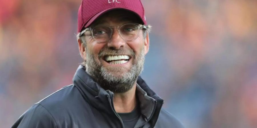 Liverpools Trainer Jürgen Klopp steht auf Padel-Tennis. Foto: Richard Sellers/PA Wire