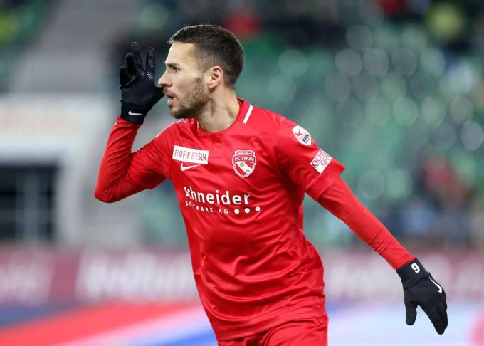Thun-Stürmer Dejan Sorgic ist nach seinem Doppelpack neu Liga-Topscorer. Dejan Sorgic