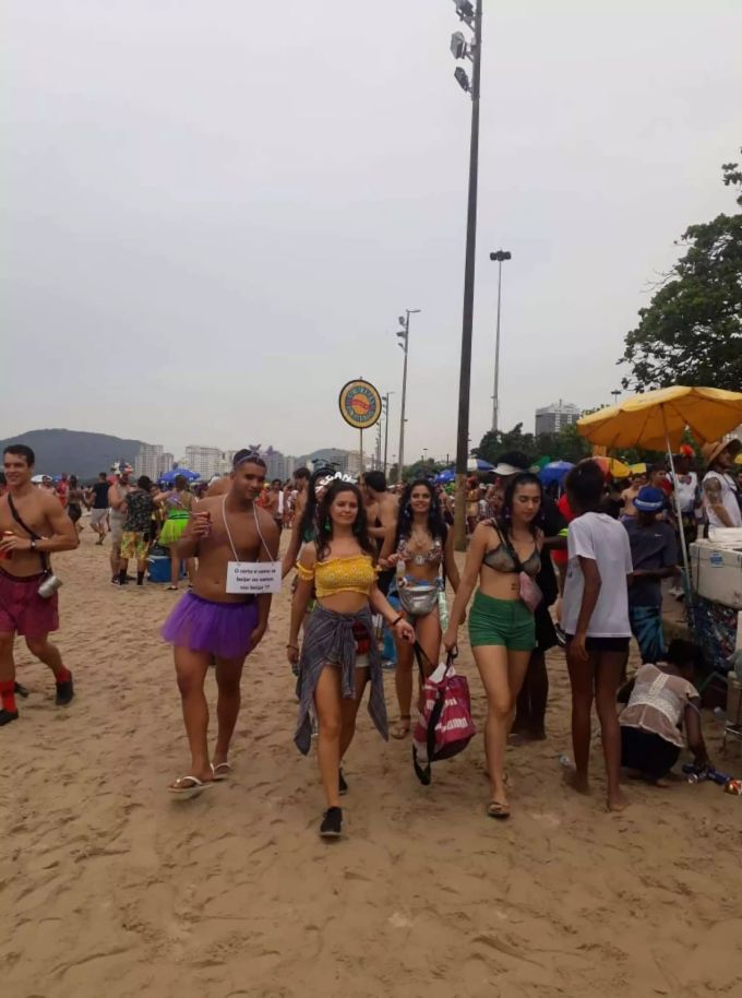Strand Karnevla Brasilien