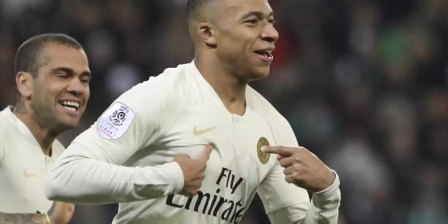 Kylian Mbappé war der Matchwinner für Paris Saint-Germain. Foto: Laurent Cipriani/AP