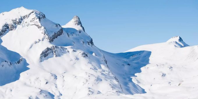 Das Skigebiet First in Grindelwald BE. Das Skigebiet First in Grindelwald BE.