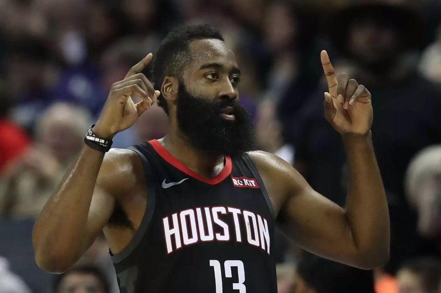 Houston Rockets Spieler James Harden gelang sein siebtes 50-Punkte-Spiel der Saison.