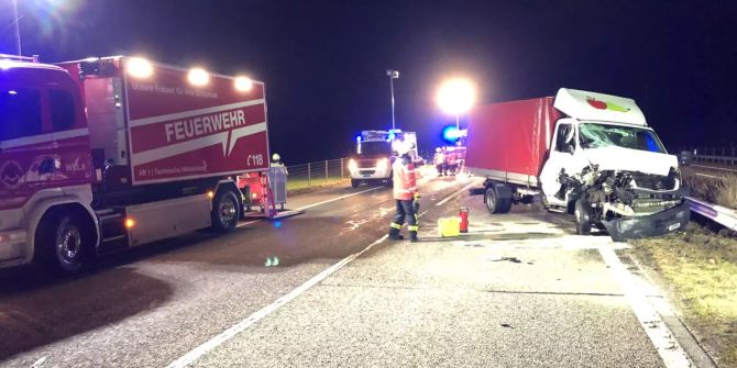 Unfall Maienfeld Feuerwehr