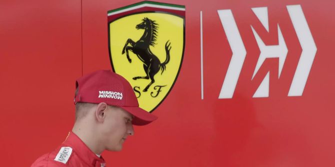 Mick Schumacher mit Ferrari