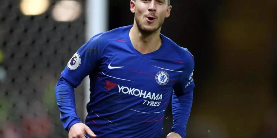 Eden Hazard vom FC Chelsea soll vor einem Wechsel zu Real Madrid stehen. Foto: Steven Paston/PA Wire/dpa