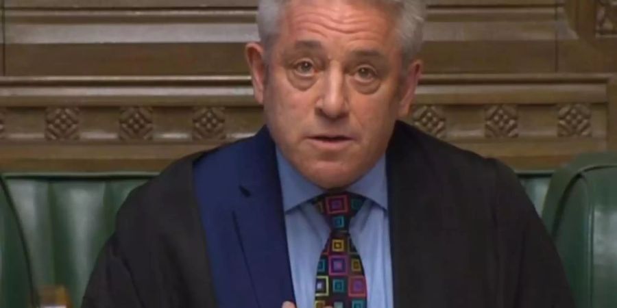 Hält derzeit die Fäden in der Hand: John Bercow, Parlamentssprecher des Unterhauses. Foto: House of Commons/PA