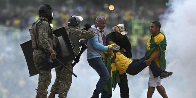 Angriff auf das brasilianische Kongressgelände.