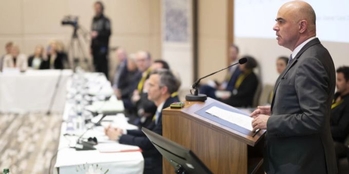 Bundespräsident Alain Berset hat am Sonntagabend die zweitägige Baukultur-Konferenz eröffnet. Am Montagmittag ist die Gründungsurkunde der Baukultur-Allianz für den Austausch zwischen Privatsektor, Zivilgesellschaft und Politik unterzeichnet worden. (Archivbild) Baukultur Konferenz