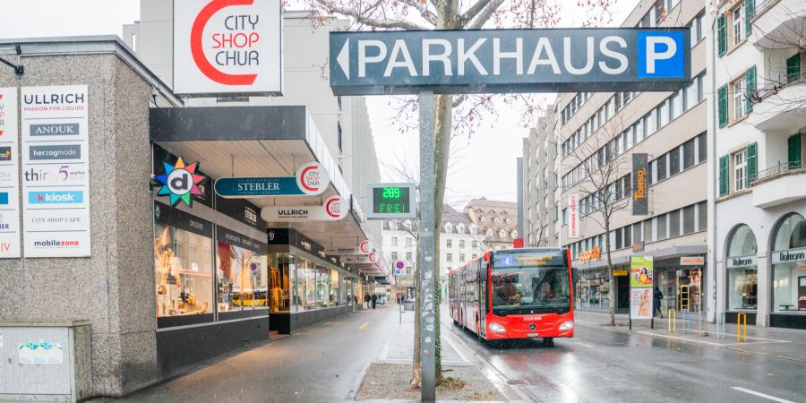 Die Innenstadt von Chur. - Kanton Graubünden