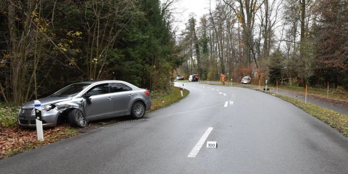 Frontalkollision in Greifensee Unfallfahrzeuge
