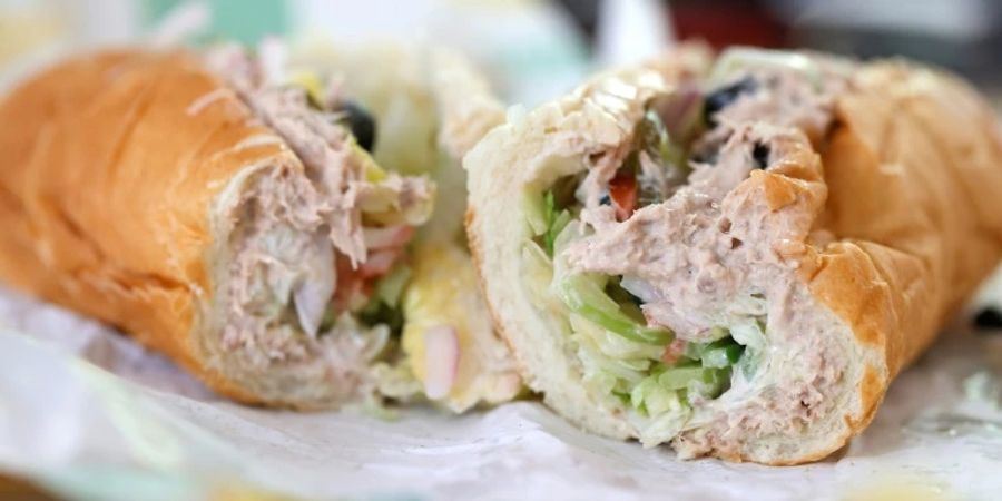 Sandwich der Schnellrestaurant-Kette Subway