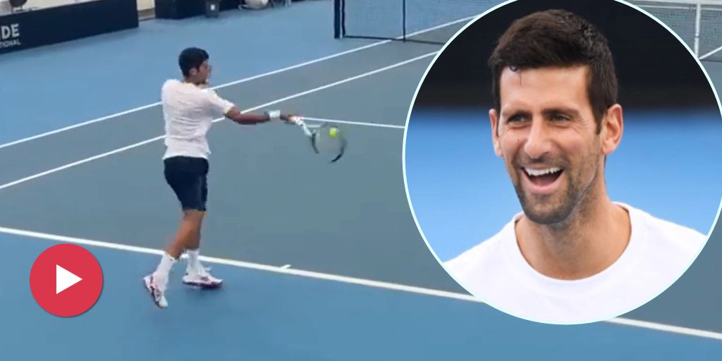 A year after the vaccination group, Djokovic hits the first balls in Australia