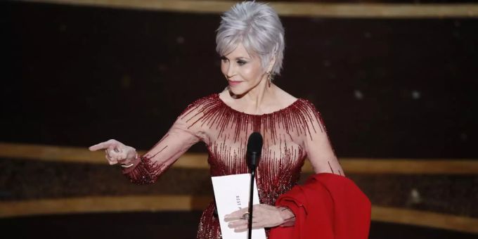 US-Schauspielerin Jane Fonda bei den Oscars im Februar 2020. jane fonda
