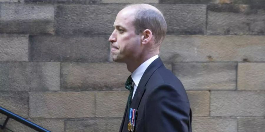 Prinz William, Herzog von Cambridge, trifft zur Eröffnungszeremonie der Generalversammlung der Kirche von Schottland ein, bei der er eine Rede als Lord High Commissioner hält. Foto: Jane Barlow/PA Wire/dpa