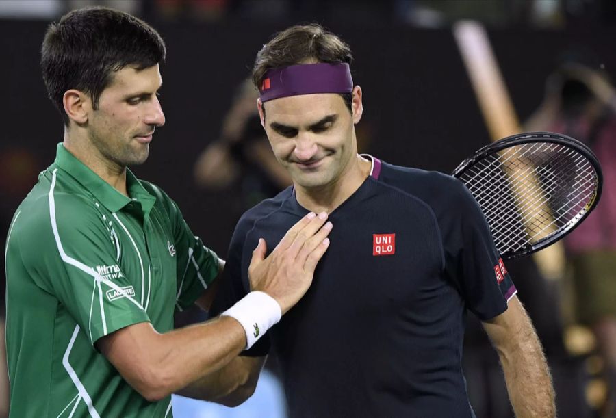 Roger Federer unterliegt Novak Djokovic an den Australian Open 2020.