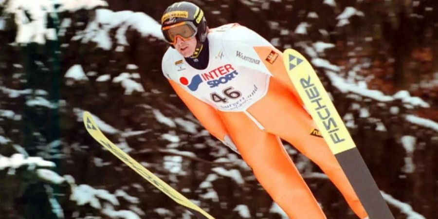 Jens Weissflug bei der Vierschanzentournee 1996