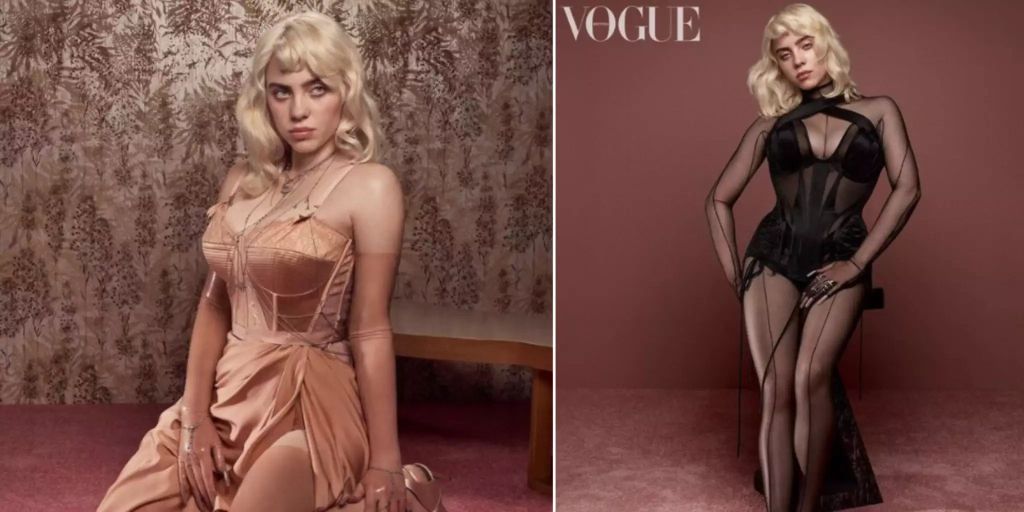 Vogue-Shooting: Billie Eilish knackt in Dessous den Like ...