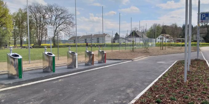 Neue Glas- und Alusammelstelle in Schoren. Schoren
