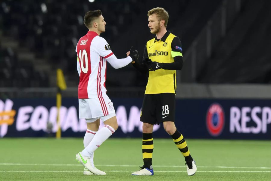 Endstation Achtelfinal: YB hatte keine Chance gegen Ajax.