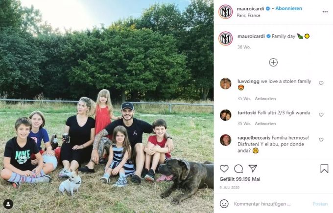 Mauro Icardi und Wanda Nara haben bereits fünf Kinder zusammen. Mauro Icardi
